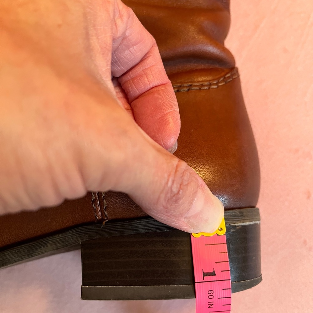 INC International Concepts Tan Leather Boots - Picture 12 of 12
